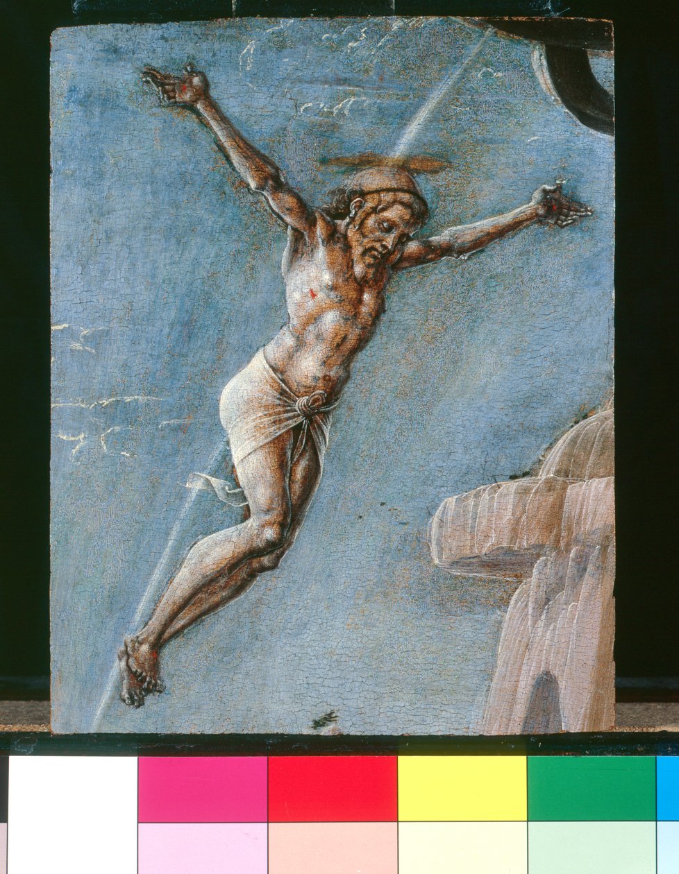 Christus gekruisigd door Cosimo Tura