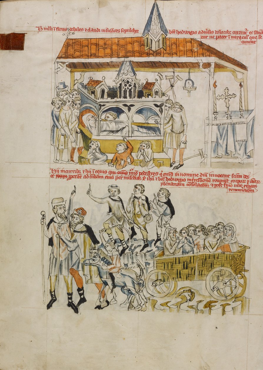 Het leven van de gezegende Hedwig door Court workshop of Duke Ludwig I of Liegnitz and Brieg