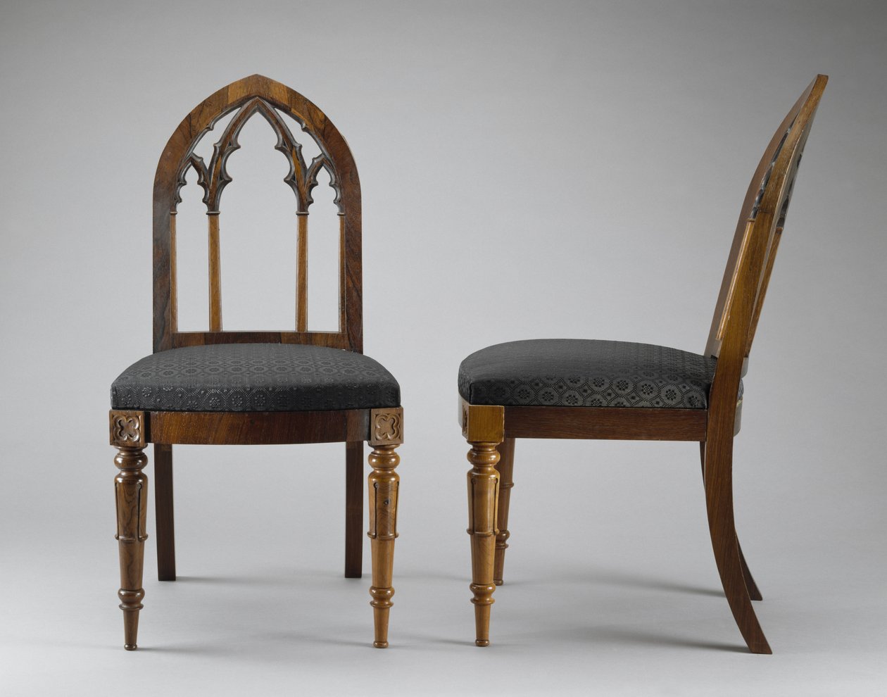 Paar zijstoelen, ca. 1844 door Crawford Riddell