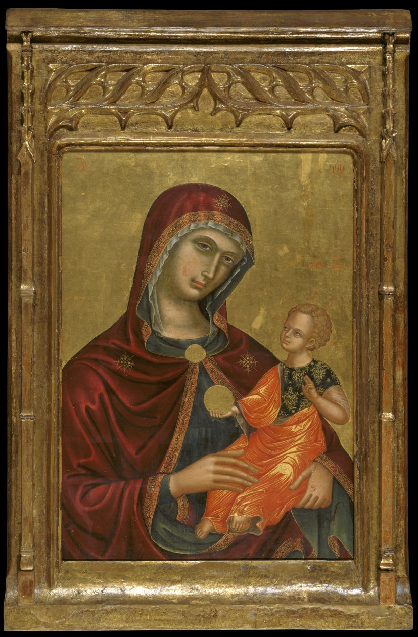 Icoon van de Maagd Madre della Consolazione door Cretan School