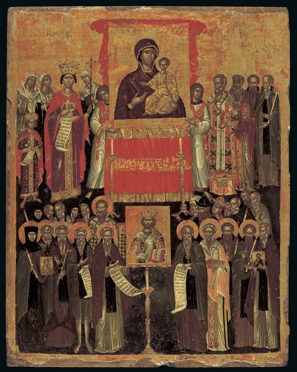 Het Herstel van de Iconen door Cretan School