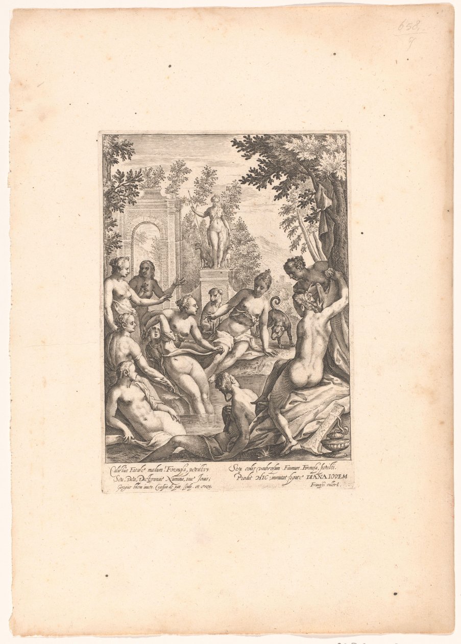 Diana en Callisto door Crispijn van de Passe (I)