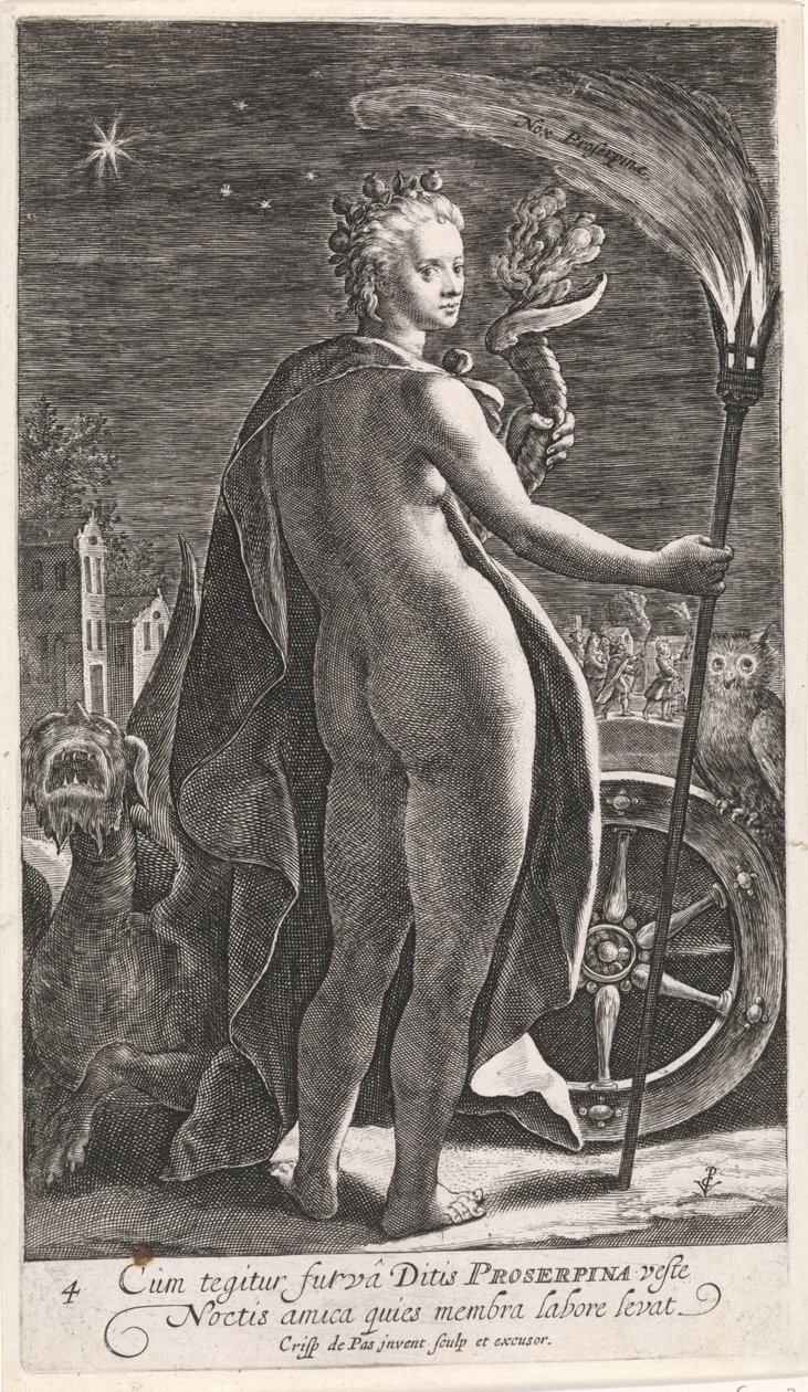 Nacht door Crispijn van de Passe (I)