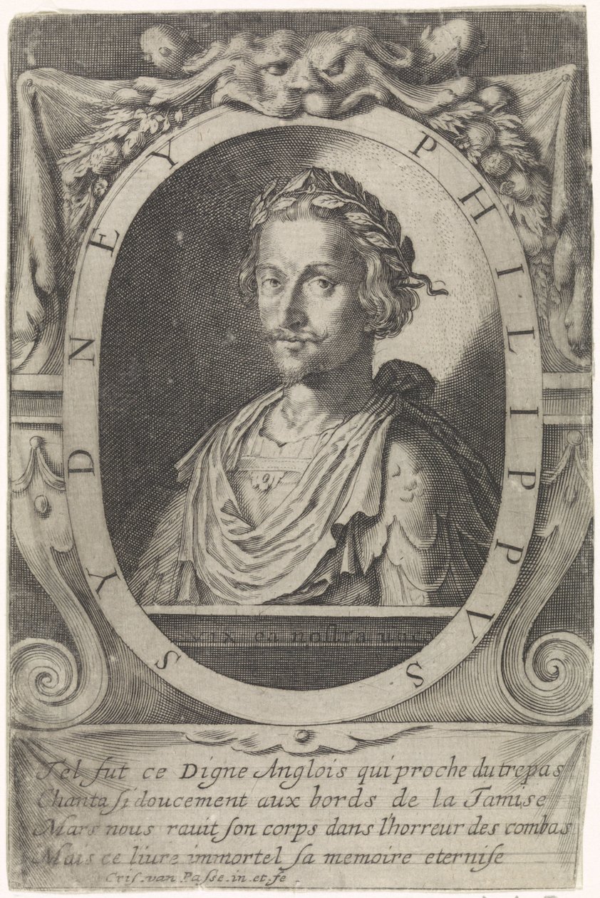 Portret van Philip Sydney door Crispijn van de Passe (I)