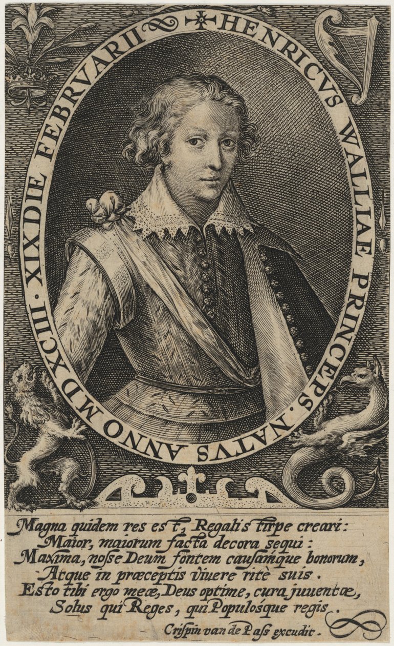 Henry Frederick, prins van Wales door Crispijn van de Passe I