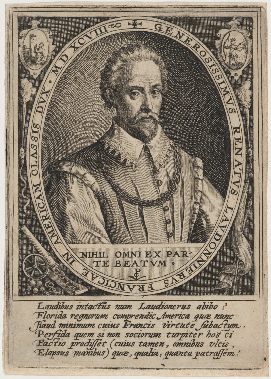 Rene de Laudonniere door Crispijn van de Passe I