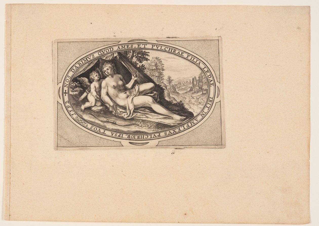 Venus, van Goden en Godinnen door Crispijn van de Passe I