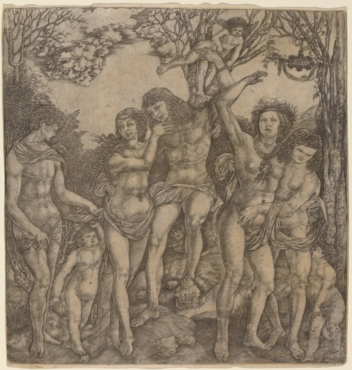 Allegorie van Vleselijke Liefde door Cristofano Robetta