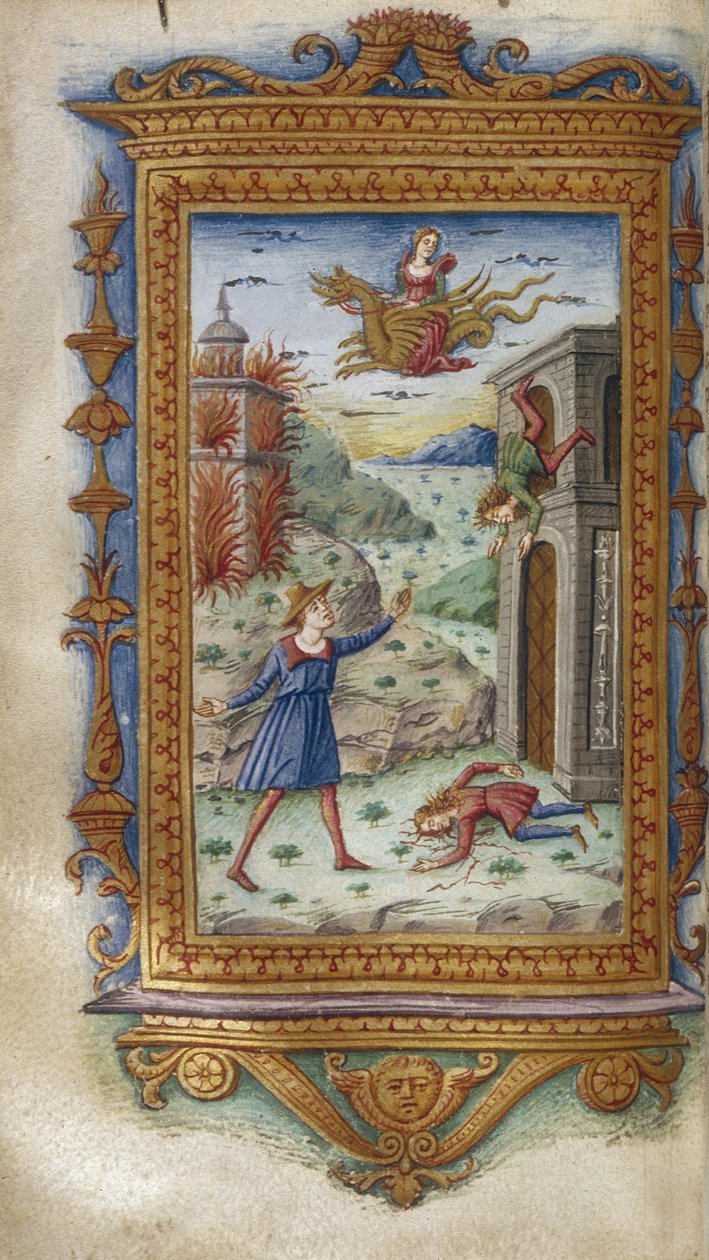 De dood van de zonen van Medea Illustratie voor The Heroides van Ovidius, 1485-1499 door Cristoforo Majorana