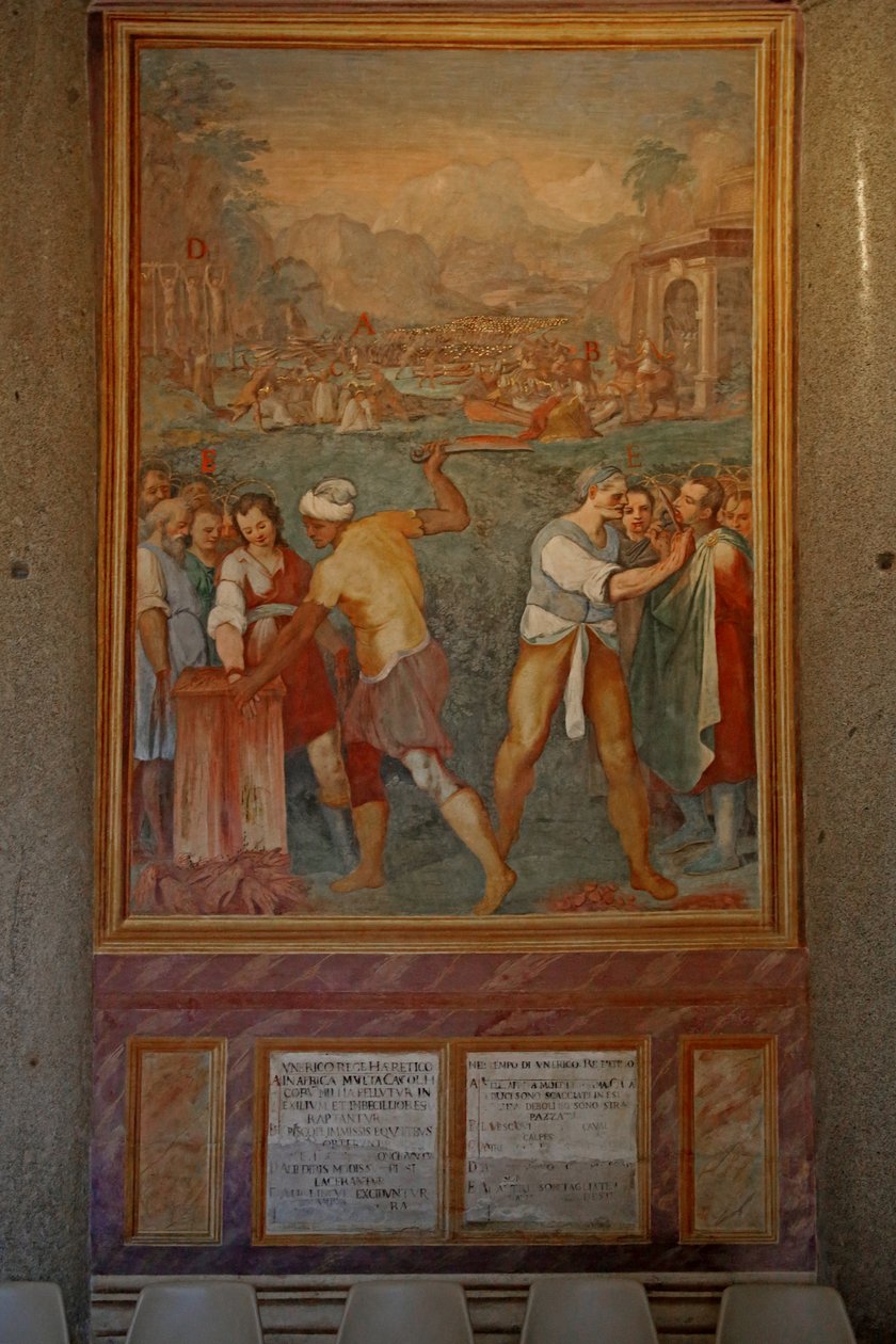Martelaarschap en verminking van verschillende heiligen door Cristoforo & Tempesta Antonio (1555 1630) Roncalli