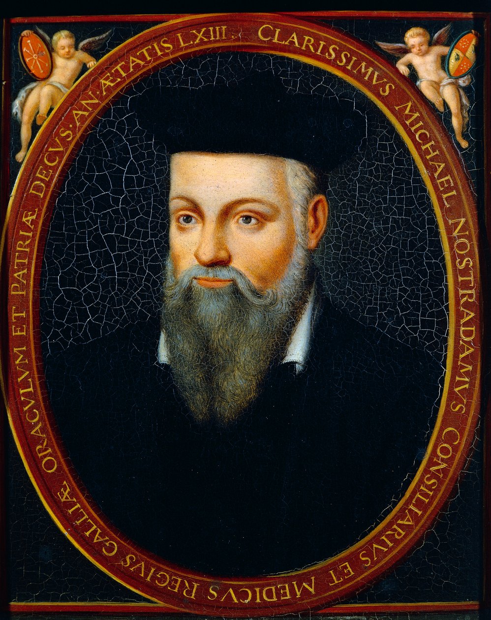 Portret van Michel de Notre Dame, Nostradamus genoemd door César de Nostredame