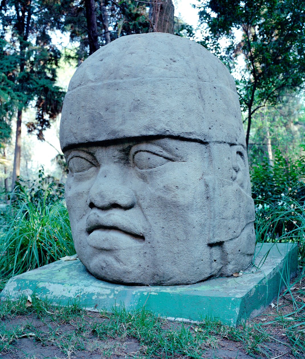 Precolumbiaanse beschaving: kolossale Olmeekse kop door Culture Olmec