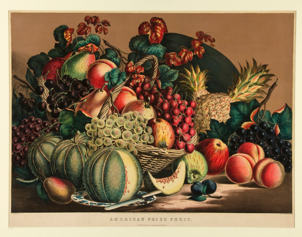 Amerikaanse Prijsfruit door Currier and Ives