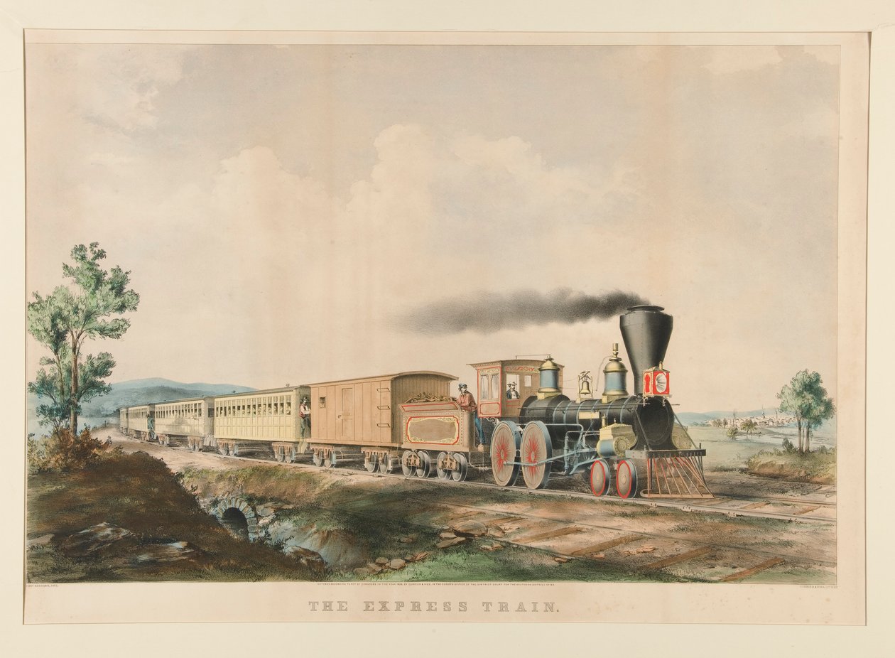 De Sneltrein door Currier and Ives