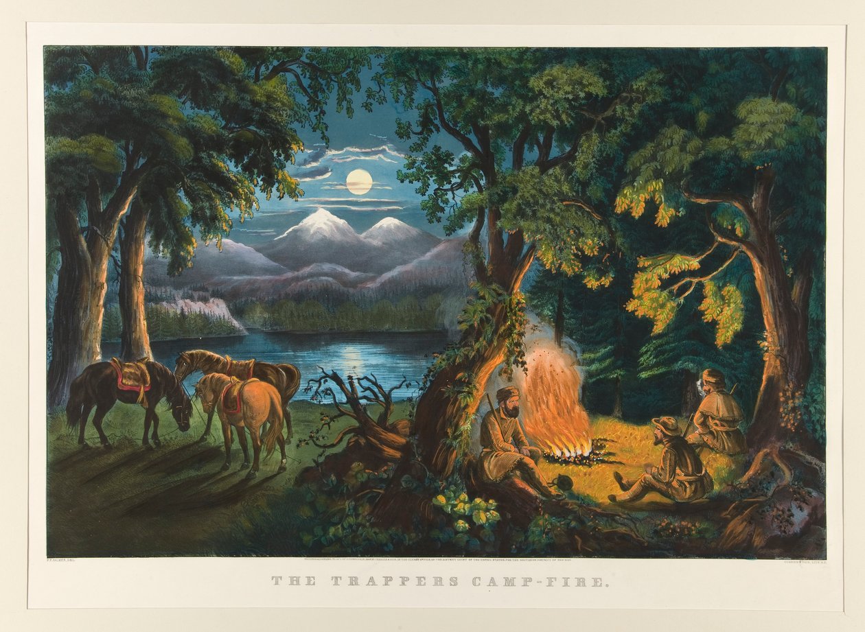 De Trappers door Currier and Ives