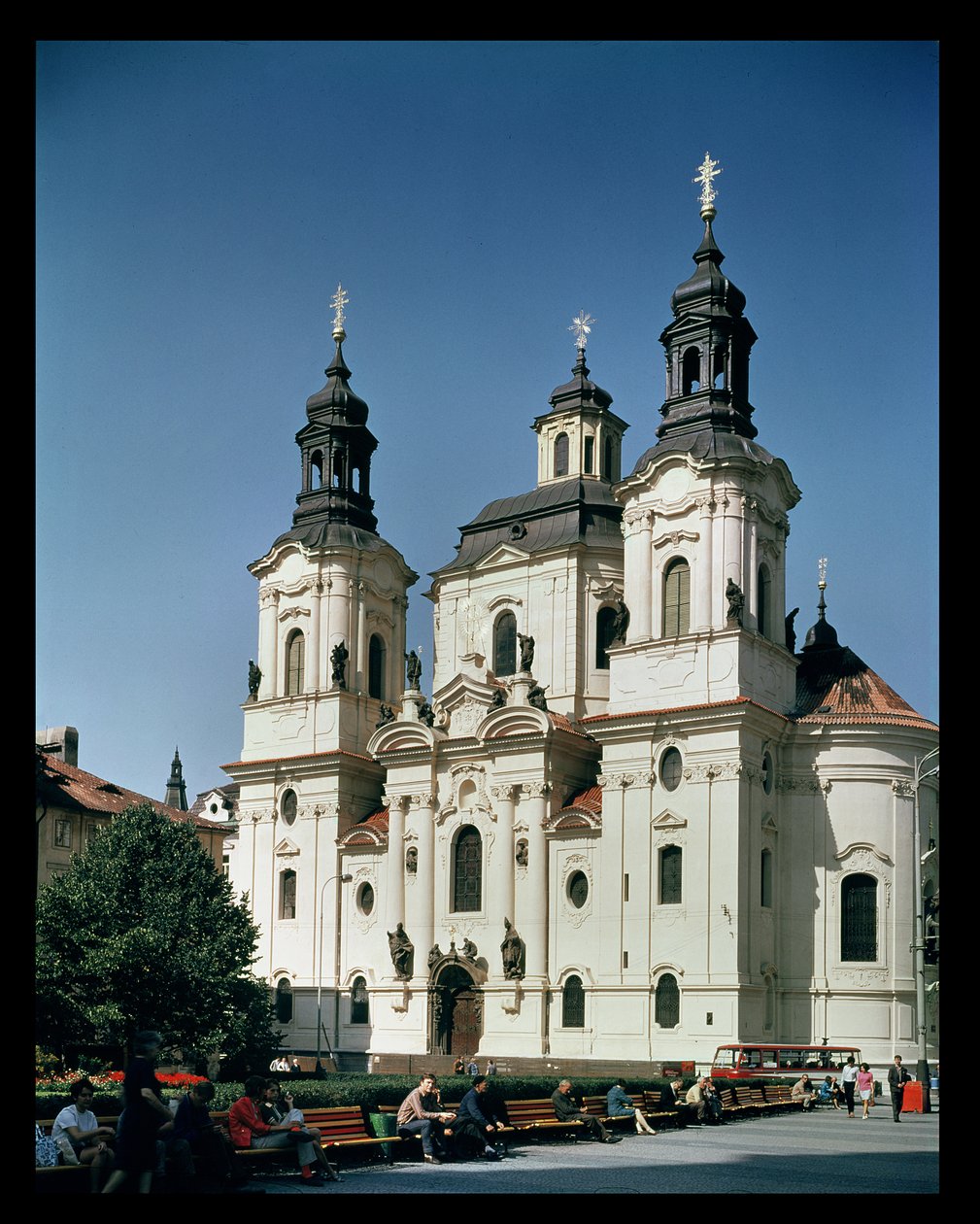 De kerk van St. Nicolaas, gebouwd 1703-61 door Czech School