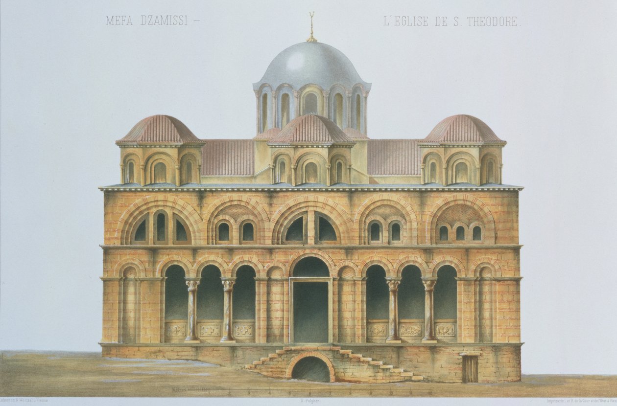 Gevel van Mefa Dzamissi, de Kerk van St. Theodore, uit 