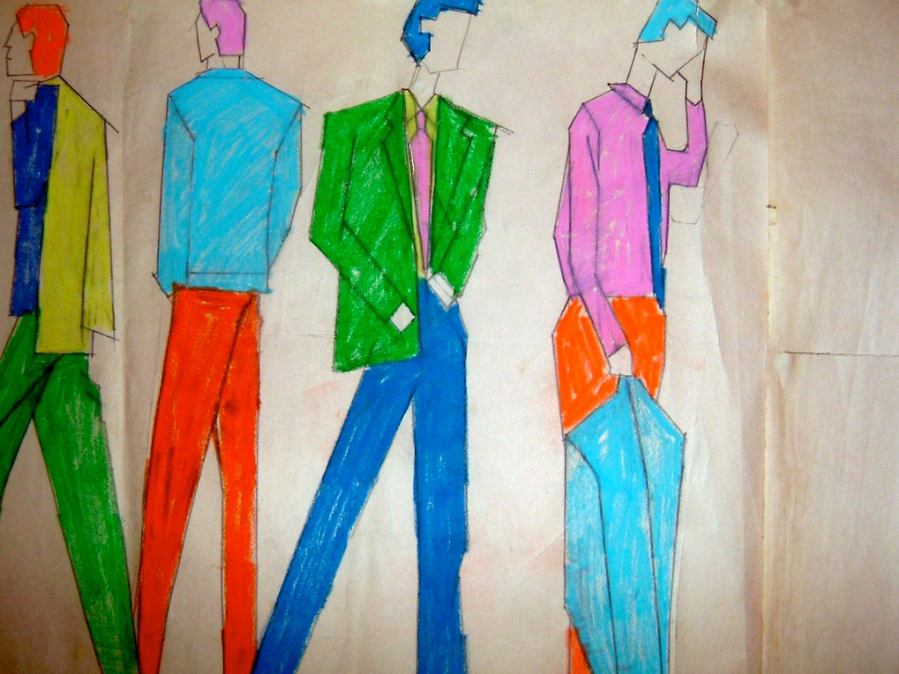 4 Guys in Suits door Daisy de Villeneuve