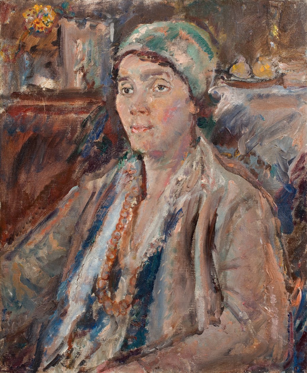 Sylvia, exh. 1938 (olieverf op doek) door Dame Ethel Walker