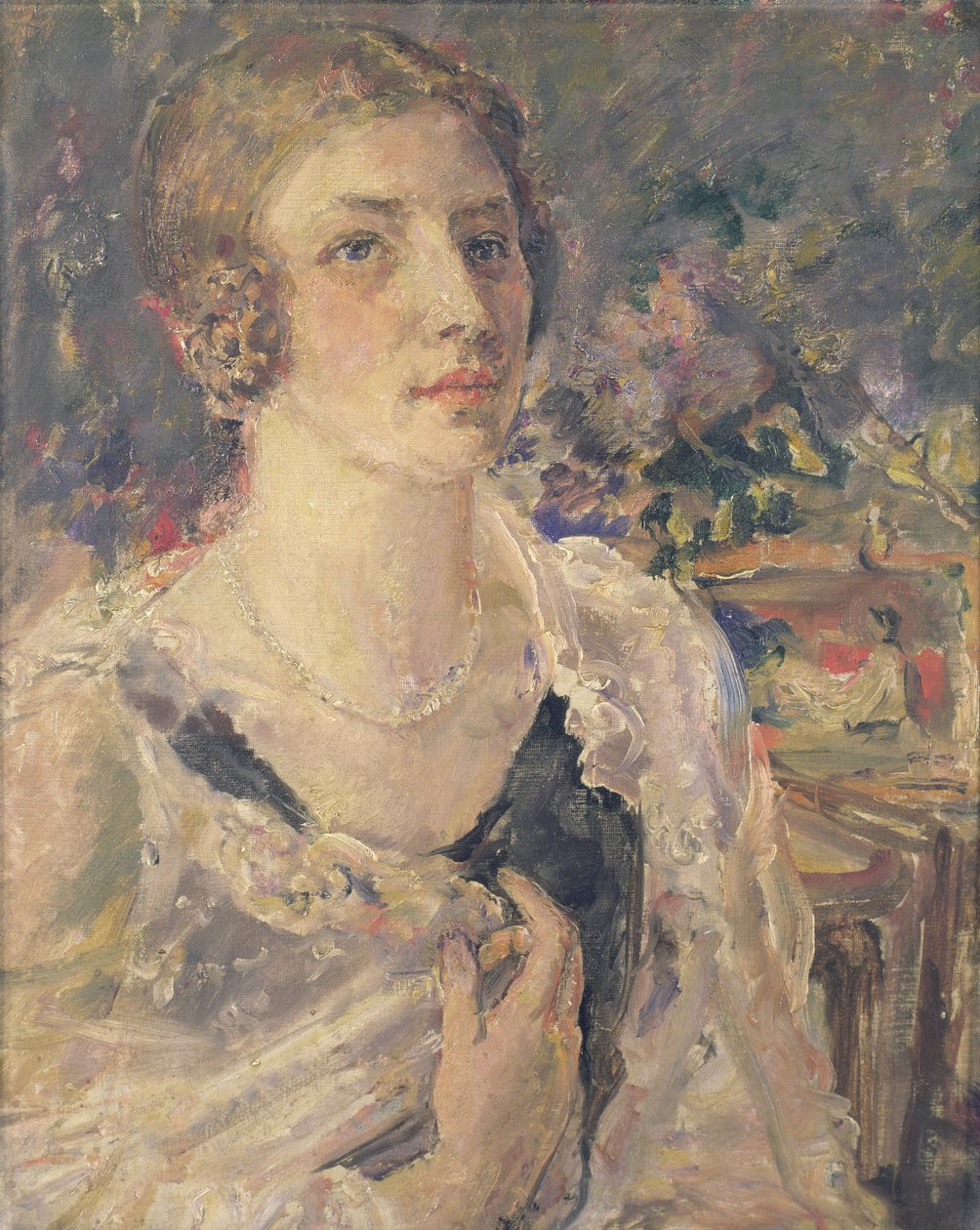 De kanten omslagdoek door Dame Ethel Walker