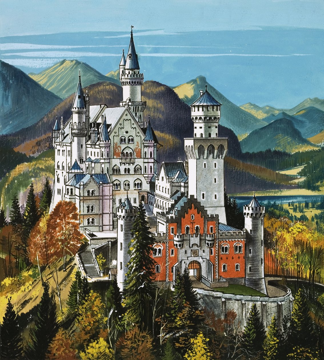 Kasteel Neuschwanstein door Dan Escott