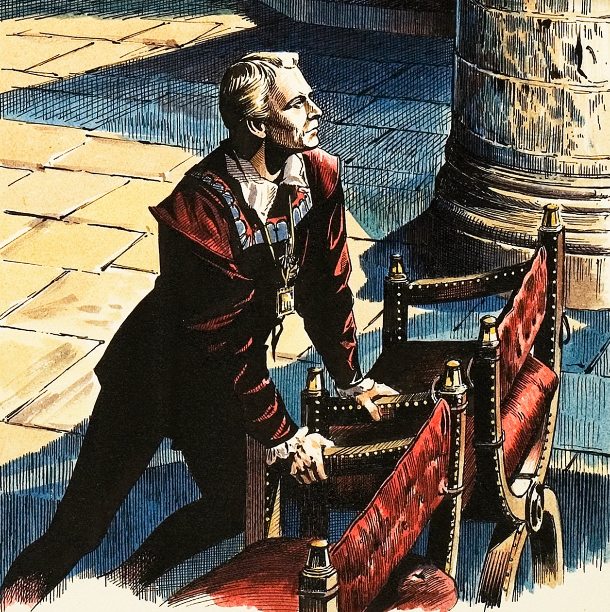 Laurence Olivier als Hamlet door Dan Escott