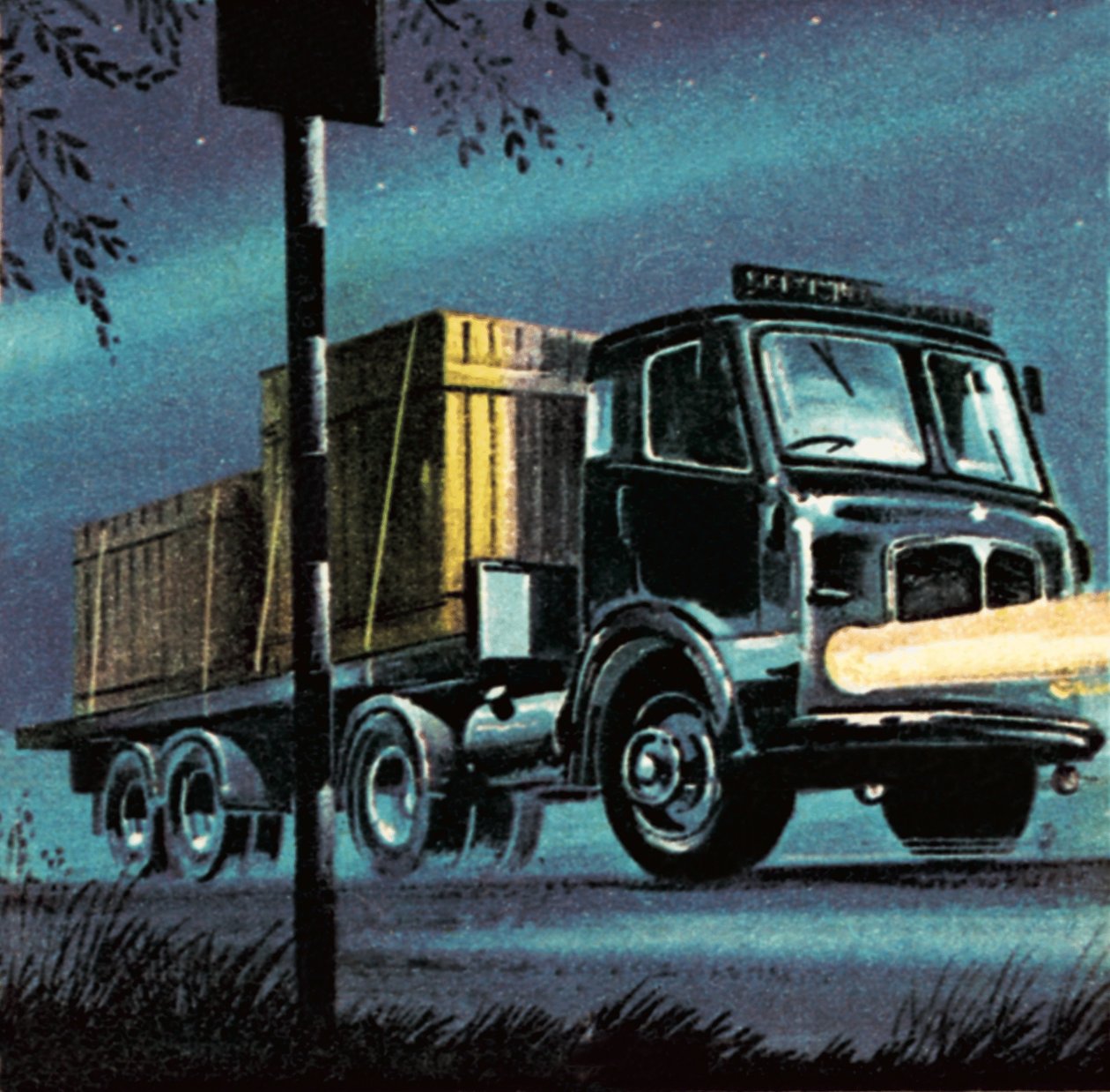 Vrachtwagen van staatsbedrijf British Road Services door Dan Escott
