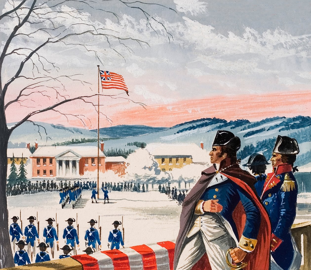 De Amerikaanse troepen die Boston belegerden tijdens de Onafhankelijkheidsoorlog hesen een nieuwe vlag op Prospect Hill door Dan Escott