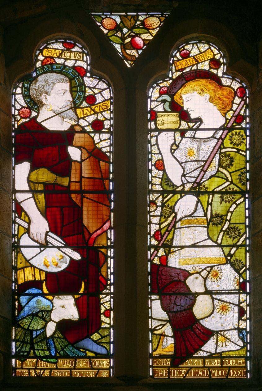 Sint Lucas en Sint Johannes, Sint Machars Kathedraal, 1871 door Daniel Cottier