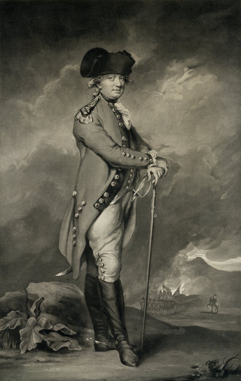 Generaal Cornwallis (1738-1805) gegraveerd door John Jones (c.1745-97) 6 maart 1793 door Daniel Gardner