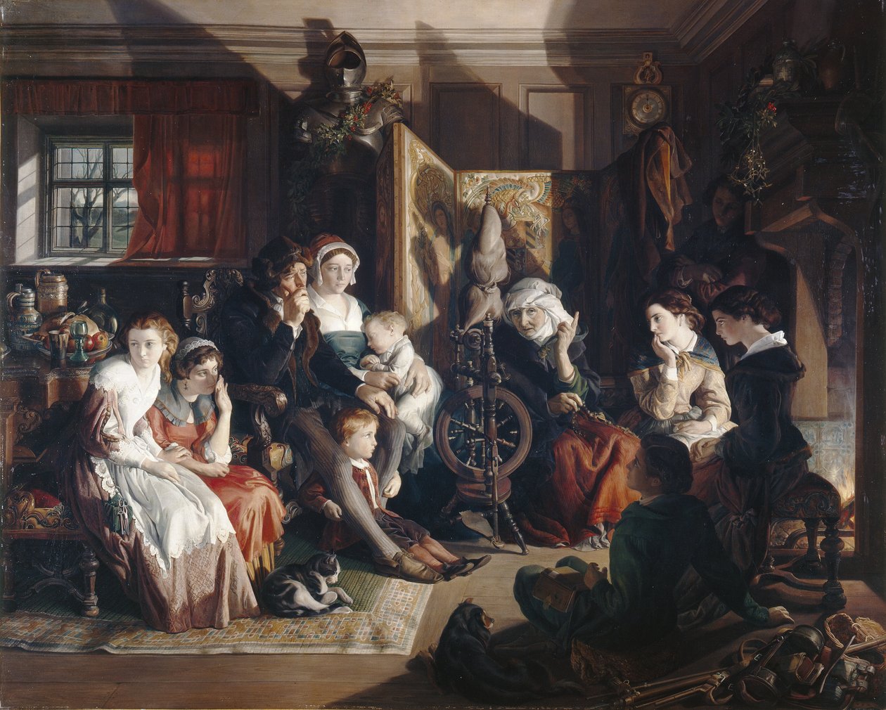 Een Winteravondverhaal door Daniel (1806 70) Maclise
