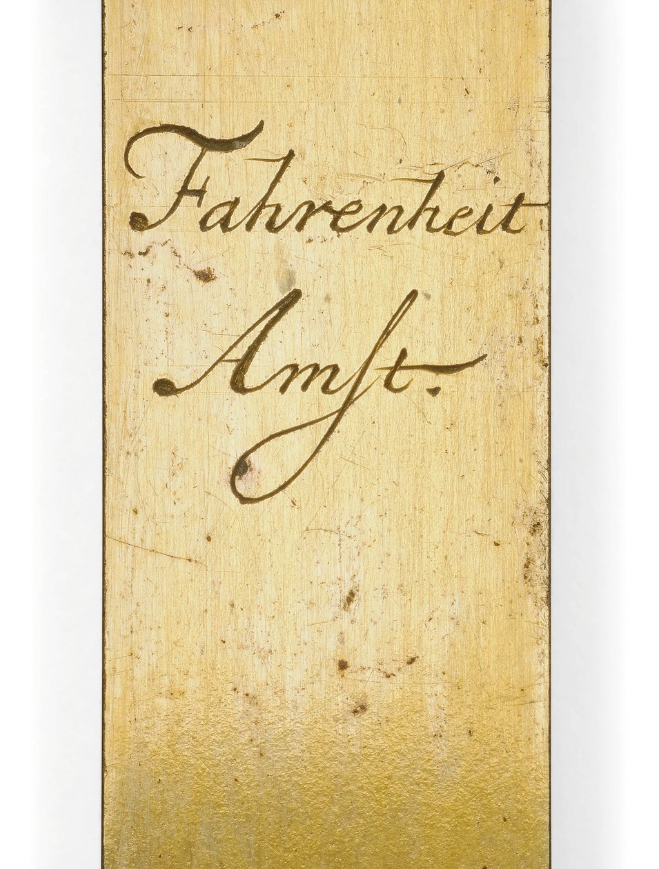 Gesigneerde thermometer schaal door Daniel Gabriel Fahrenheit