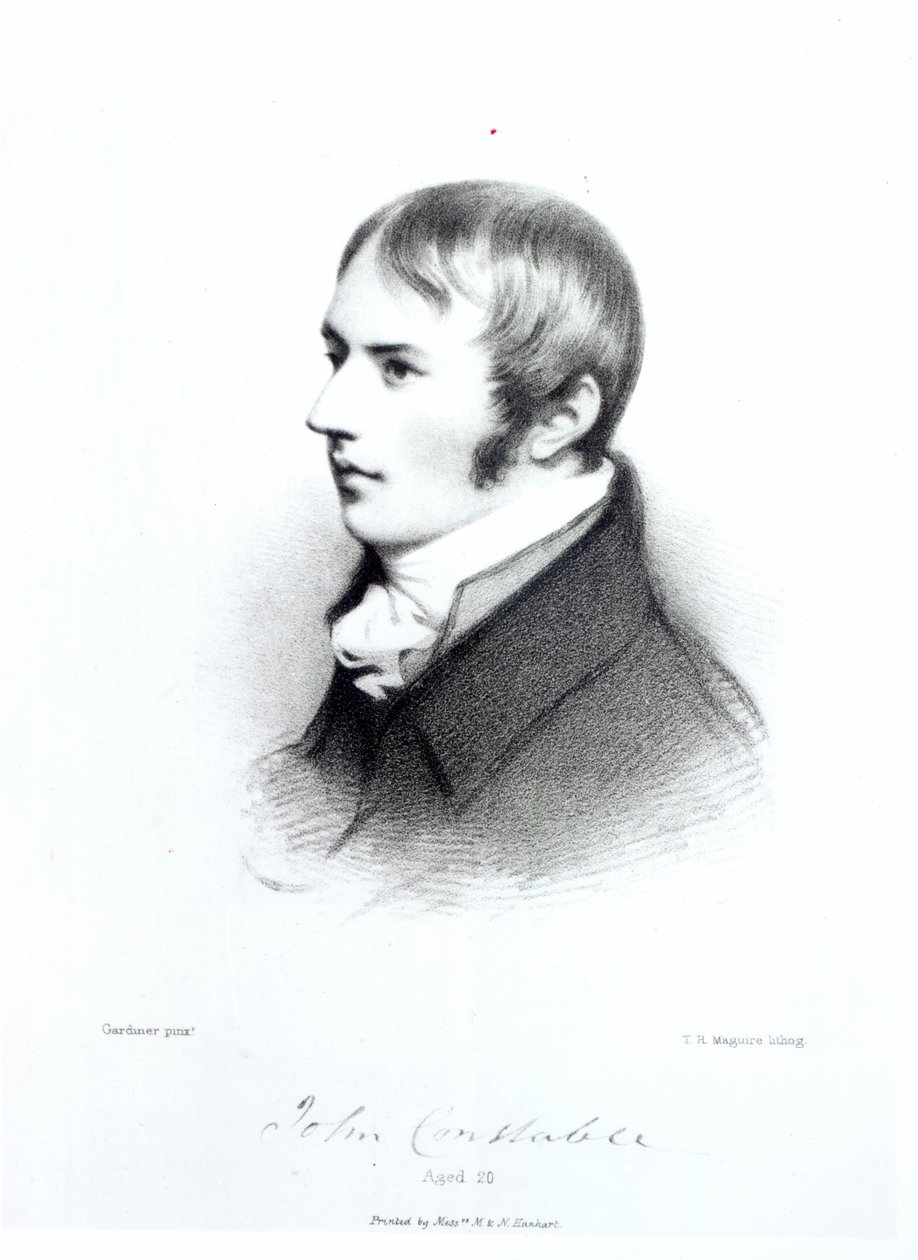 John Constable, 20 jaar oud, gegraveerd door Thomas Herbert Maguire door Daniel Gardner