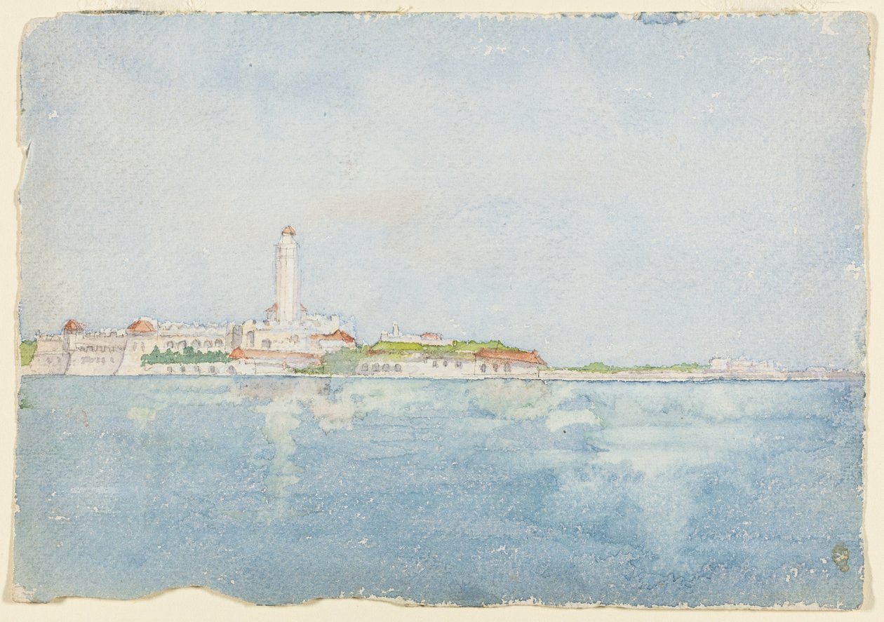 Schets genomen in Algiers, Noord-Afrika, Reisschets door Daniel Hudson Burnham