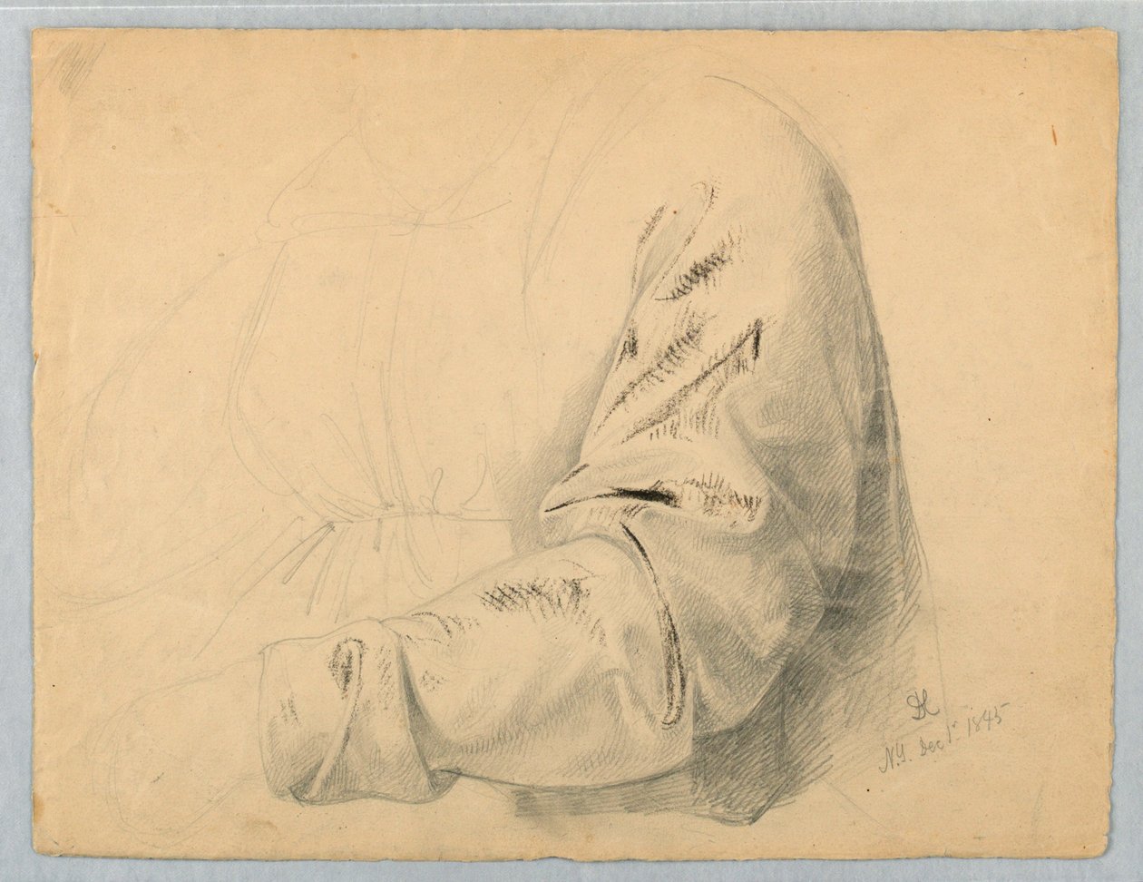 Studiestuk van Mouw door Daniel Huntington