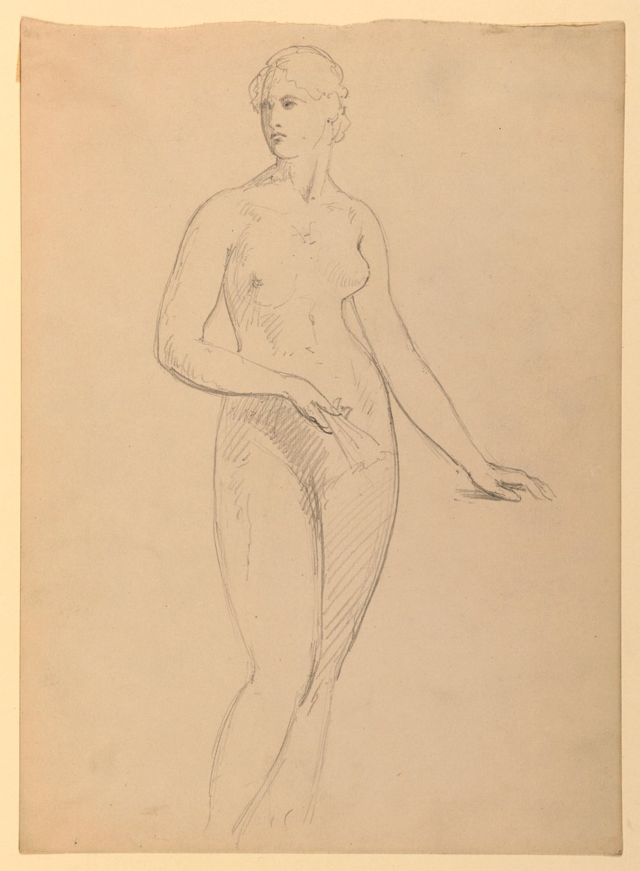 Tekening, mevrouw Henry Schieffelin, S, 1881 door Daniel Huntington