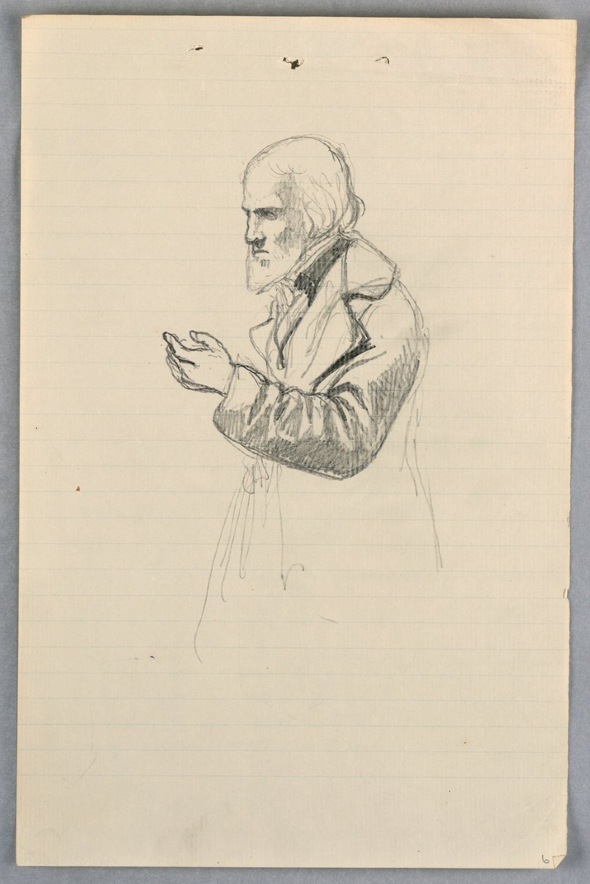 Tekening, Studie voor "Wetenschappelijke Groep", 1858 door Daniel Huntington