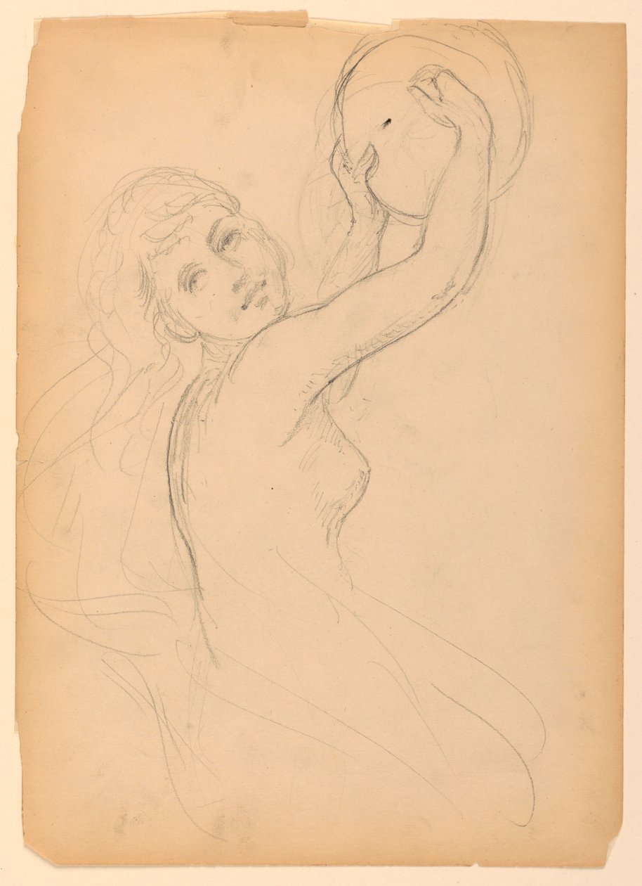 Tekening, Studie voor De Nationale Ac, 1887 door Daniel Huntington