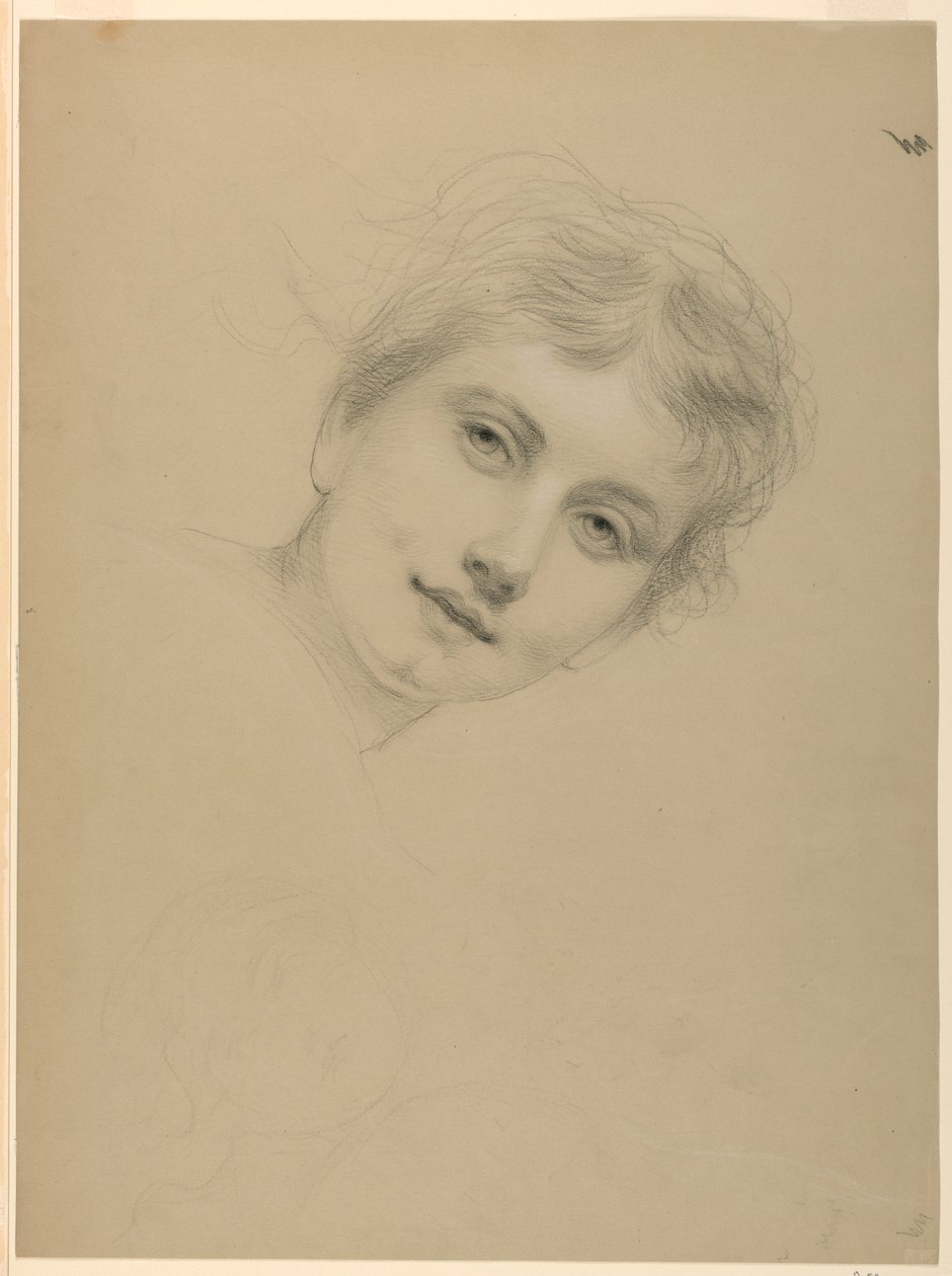 Tekening, Studie voor De Nationale Ac, 1887 door Daniel Huntington