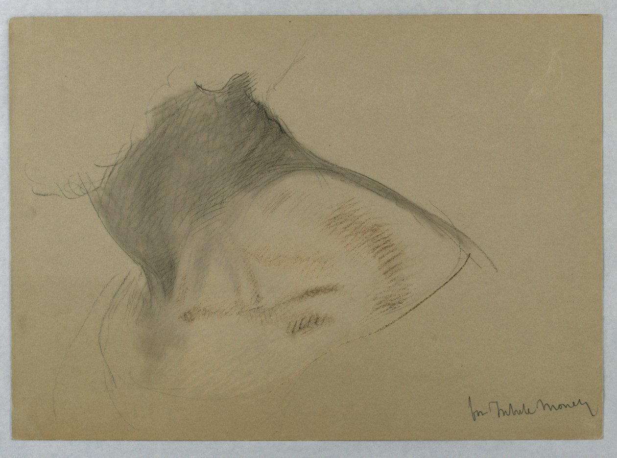 Tekening, Studie voor "Tribuutgeld", 1852 door Daniel Huntington