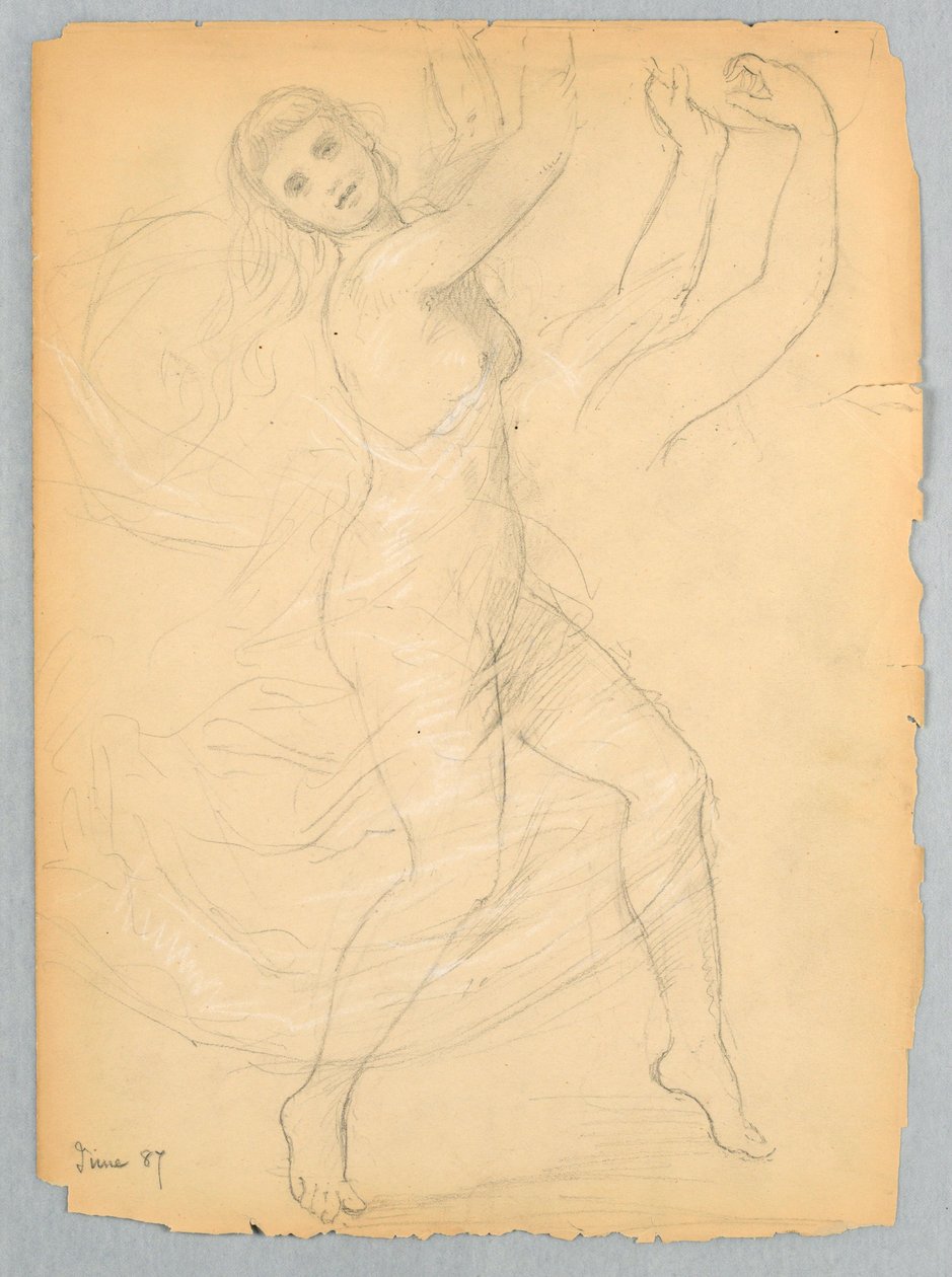 Tekening, Studie voor de National Ac, juni 1868 door Daniel Huntington