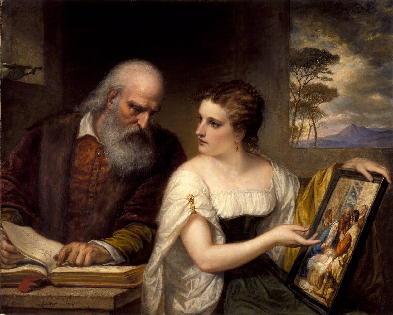 Filosofie en christelijke kunst door Daniel Huntington