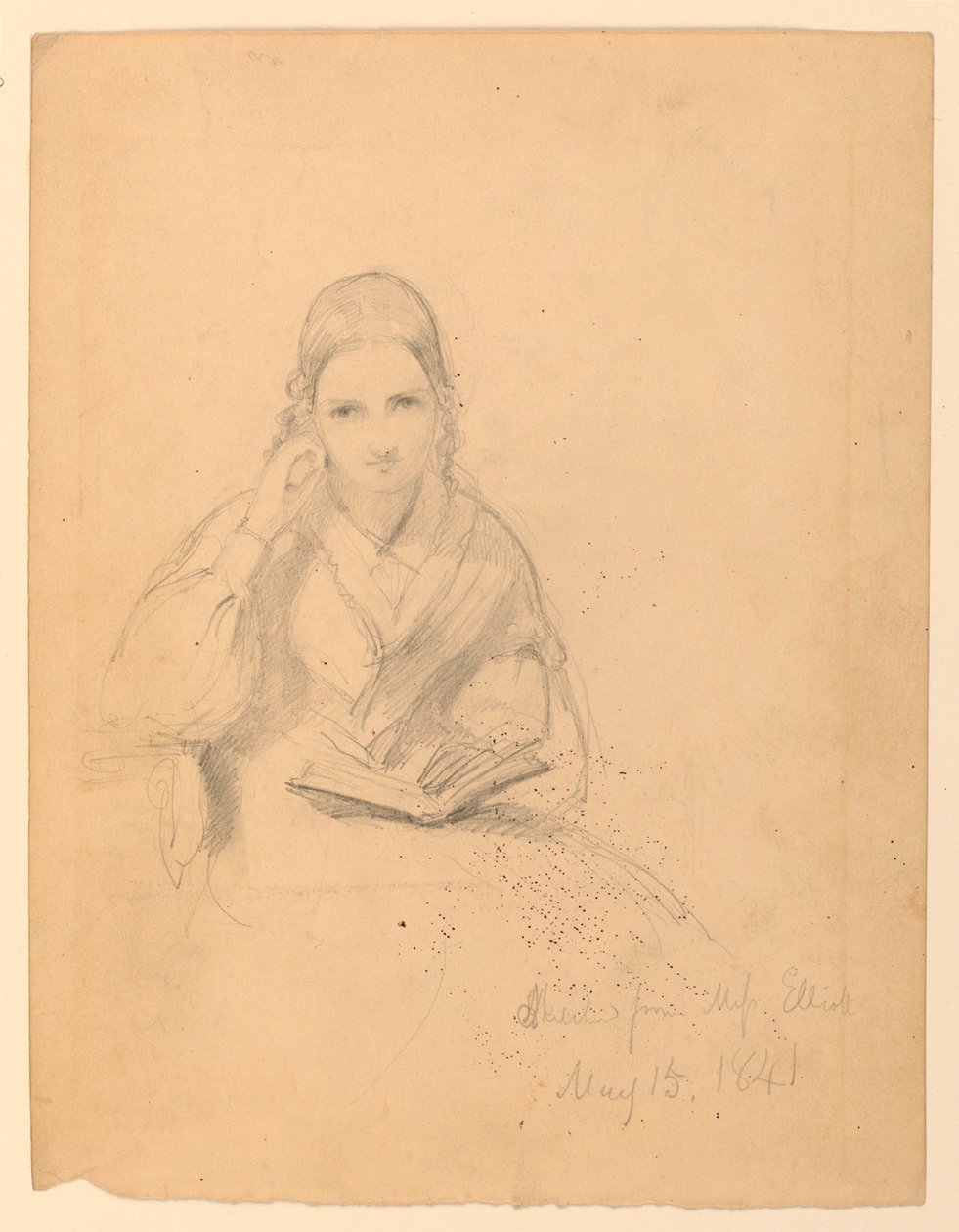 Portretstudie van Miss Elliott door Daniel Huntington