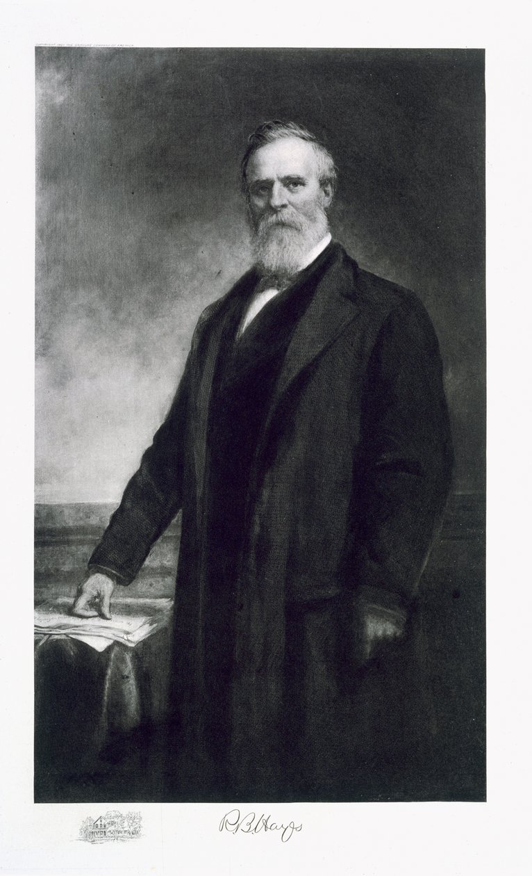 Rutherford B. Hayes, 19e President van de Verenigde Staten van Amerika, pub. 1901 door Daniel Huntington