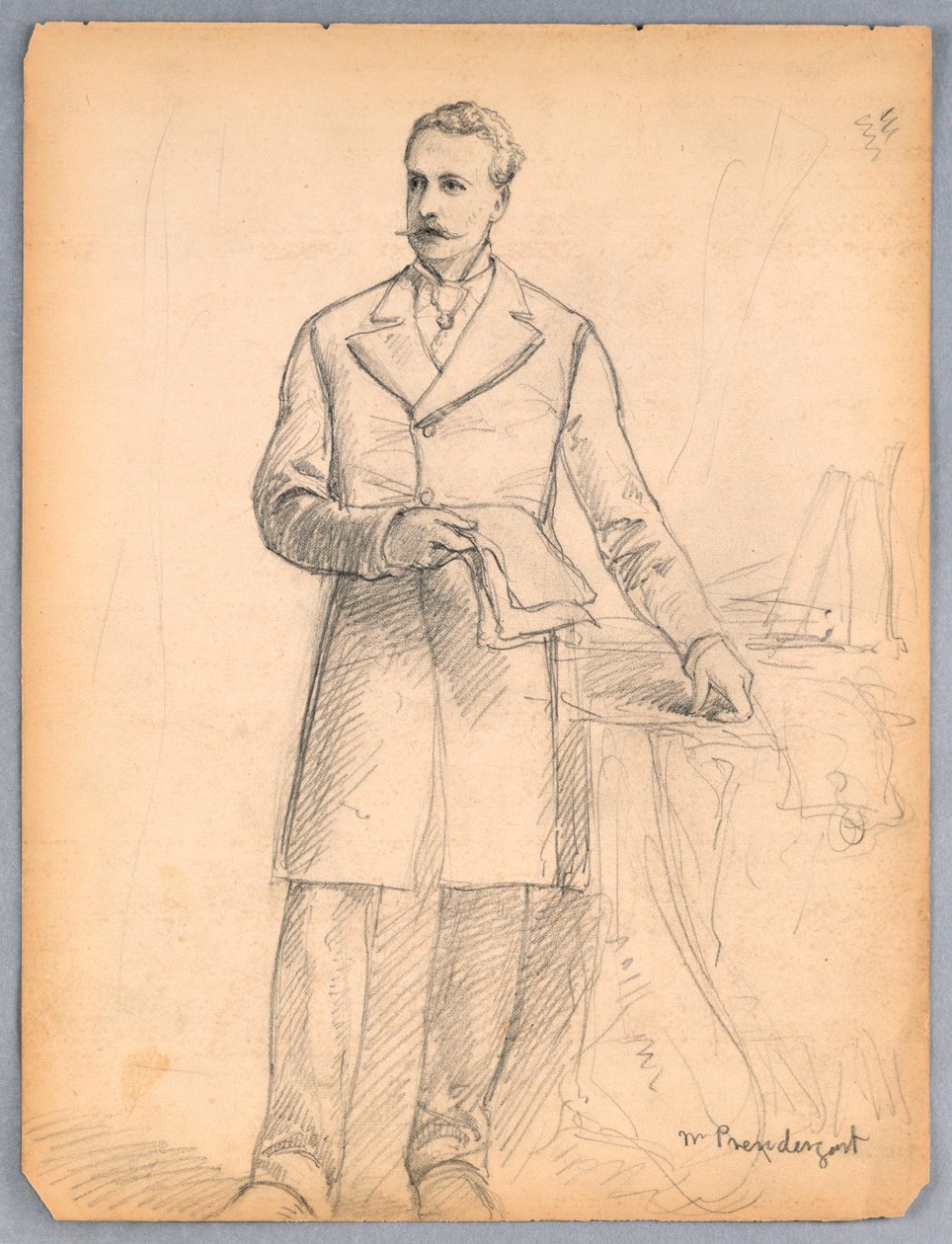 Studie voor portret van James Prendergast door Daniel Huntington