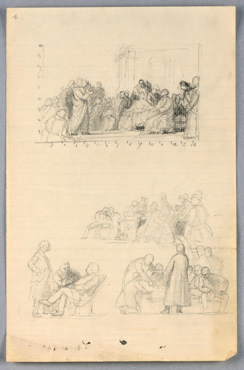 Studie voor "Wetenschappelijke Groep" door Daniel Huntington
