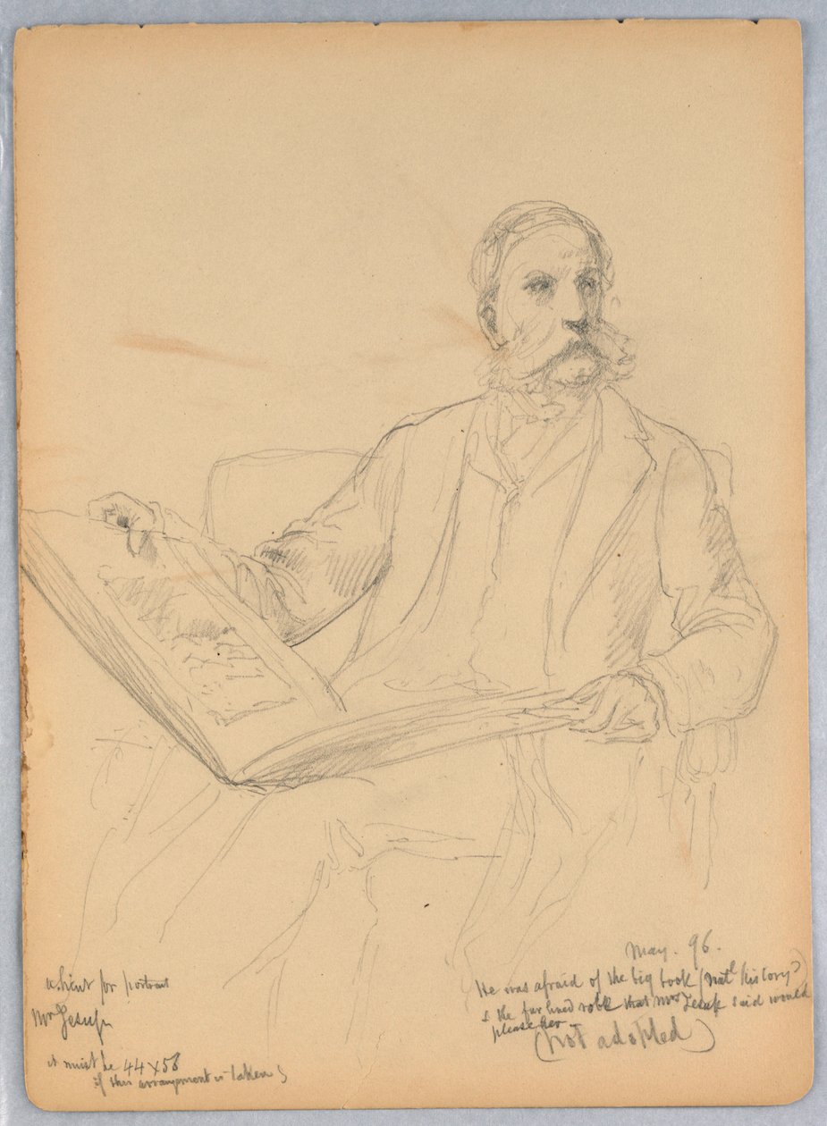 Studie voor een portret van Mr. Morris K. Jesup, Esq. door Daniel Huntington