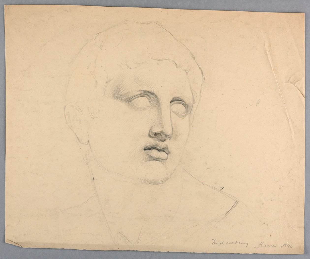 Studie van Marcus Antonius van een standbeeld door Daniel Huntington