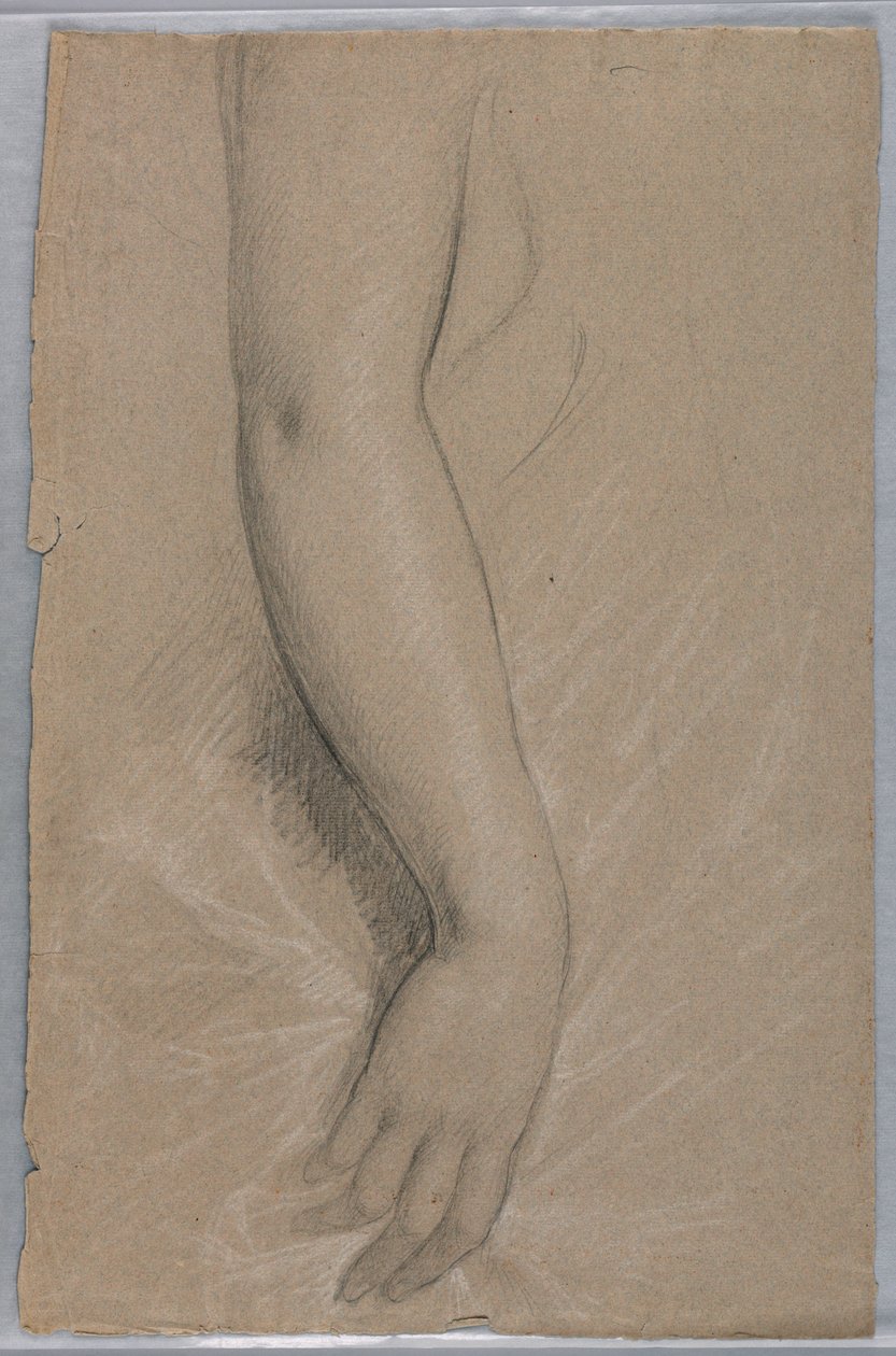 Studie van een Arm voor Portret van Mevrouw Rutherford B. Hayes door Daniel Huntington