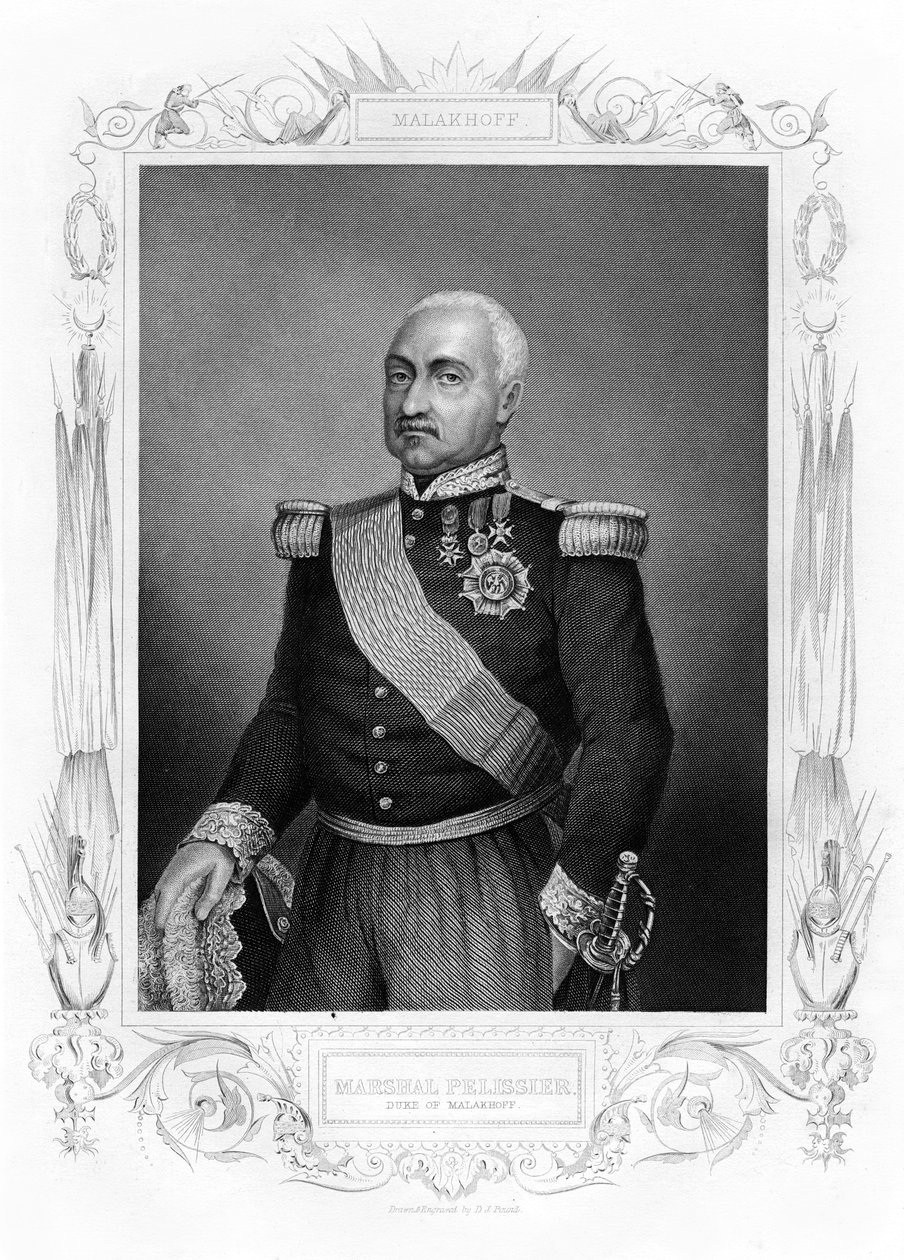 Aimable Jean Jacques Pelissier, hertog van Malakoff, maarschalk van Frankrijk door Daniel John Pound
